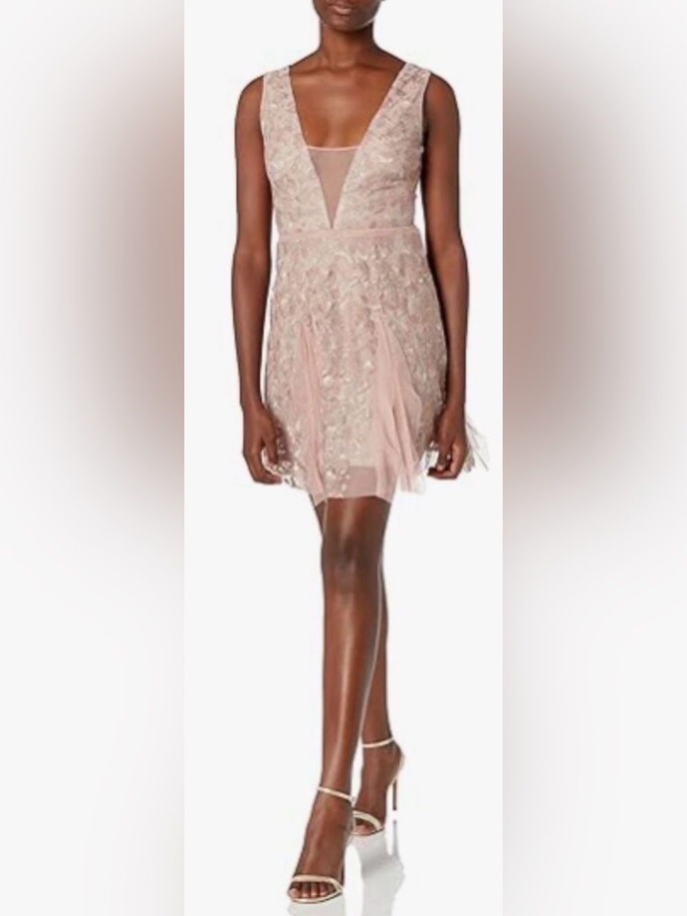 BCBGMaxAzria Pink Tulle Pheobe Dress Size 6 NWT New with Tags
